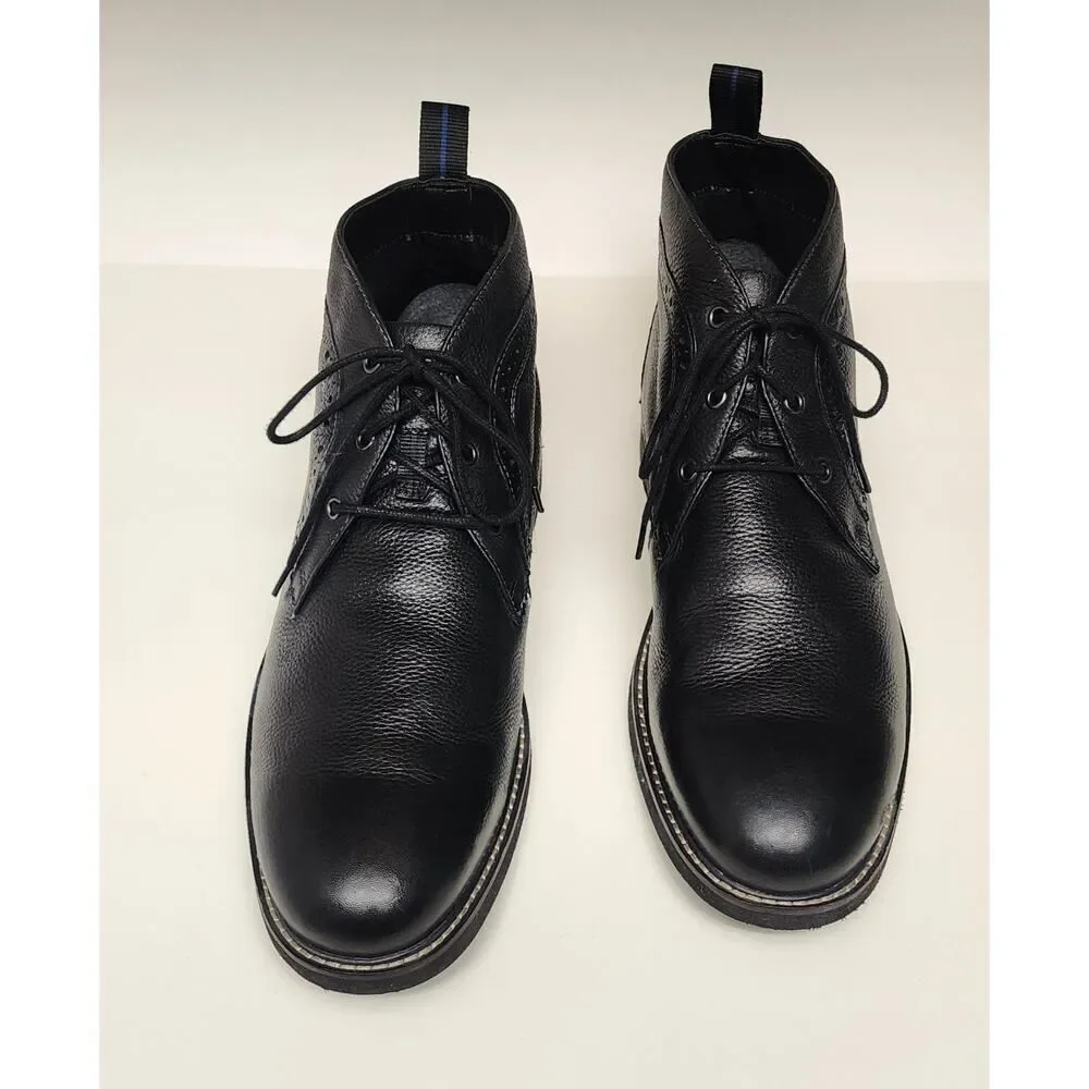 Nunn Bush Ozark Plain Toe Chukka Ankle Boots Color Black 84777 SIZE 11M